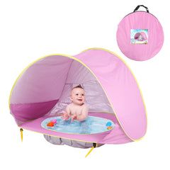 Automatic Pop-Up Kids Water Pool with Removable Tent