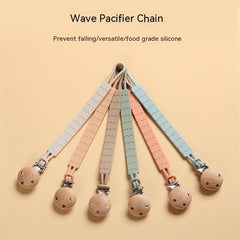 Infant Edible Silicone Teether and Pacifier Clip