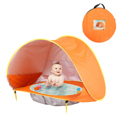 Automatic Pop-Up Kids Water Pool with Removable Tent