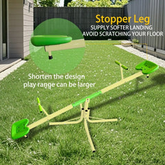 Upgraded Seesaw, Swivel 360 Degree Toddler Sitting And Rotating Seesaw, Outdoor Play Equipment For Kids In Backyard Playground