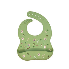 Silicone Bib for Babies - Waterproof and Easy Clean