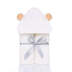 Baby Cotton Bamboo Fiber Quilt & Hooded Bath Towel