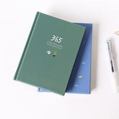 Minimalist 365 Planner Notebook with Colorful Pages