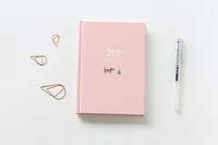 Minimalist 365 Planner Notebook with Colorful Pages