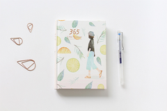 Minimalist 365 Planner Notebook with Colorful Pages