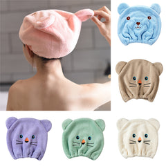 Cute Quick Dry Hair Drying Towel for Kids