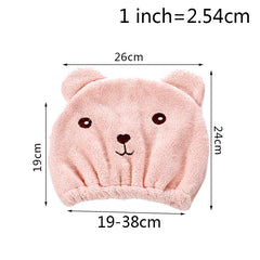 Cute Quick Dry Hair Drying Towel for Kids