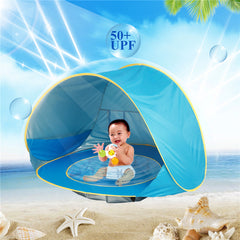 Automatic Pop-Up Kids Water Pool with Removable Tent
