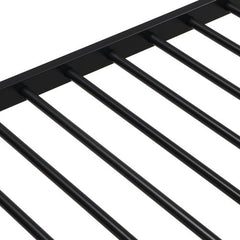 Twin Over Full With Trundle Metal Bunk Bed , No Box Spring Needed, Easy Assemble