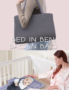 Portable Baby Co-Sleeper with Foldable Mattress